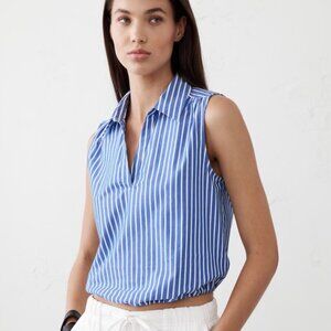 NWT - Banana Republic Poplin Collared Top